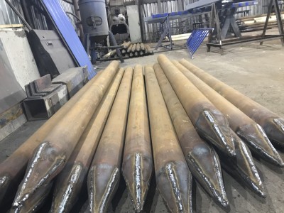 Фото-Изготовление свай из толстостенной трубы-235